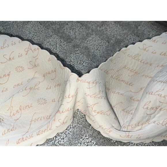 36D Victoria's Secret Bra Dream Angels Embroidered Floral Microfiber Side Smooth - Picture 6 of 7